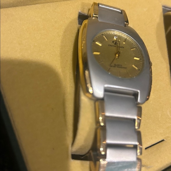 Charles Lasalle Gold and Silver Men's Watch Set new in box - classic minimalist - Picture 3 of 4